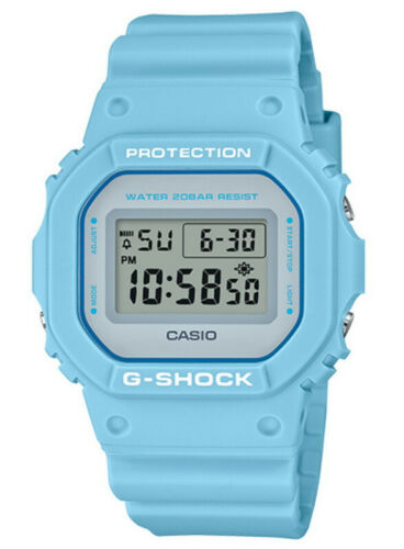 Casio G-Shock DW5600SC-2 Pastel Baby Blue Digital Watch