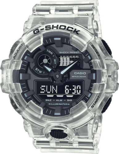 Casio G-Shock GA700SKE-7A SKELETON White Transparent Analog-Digital Watch