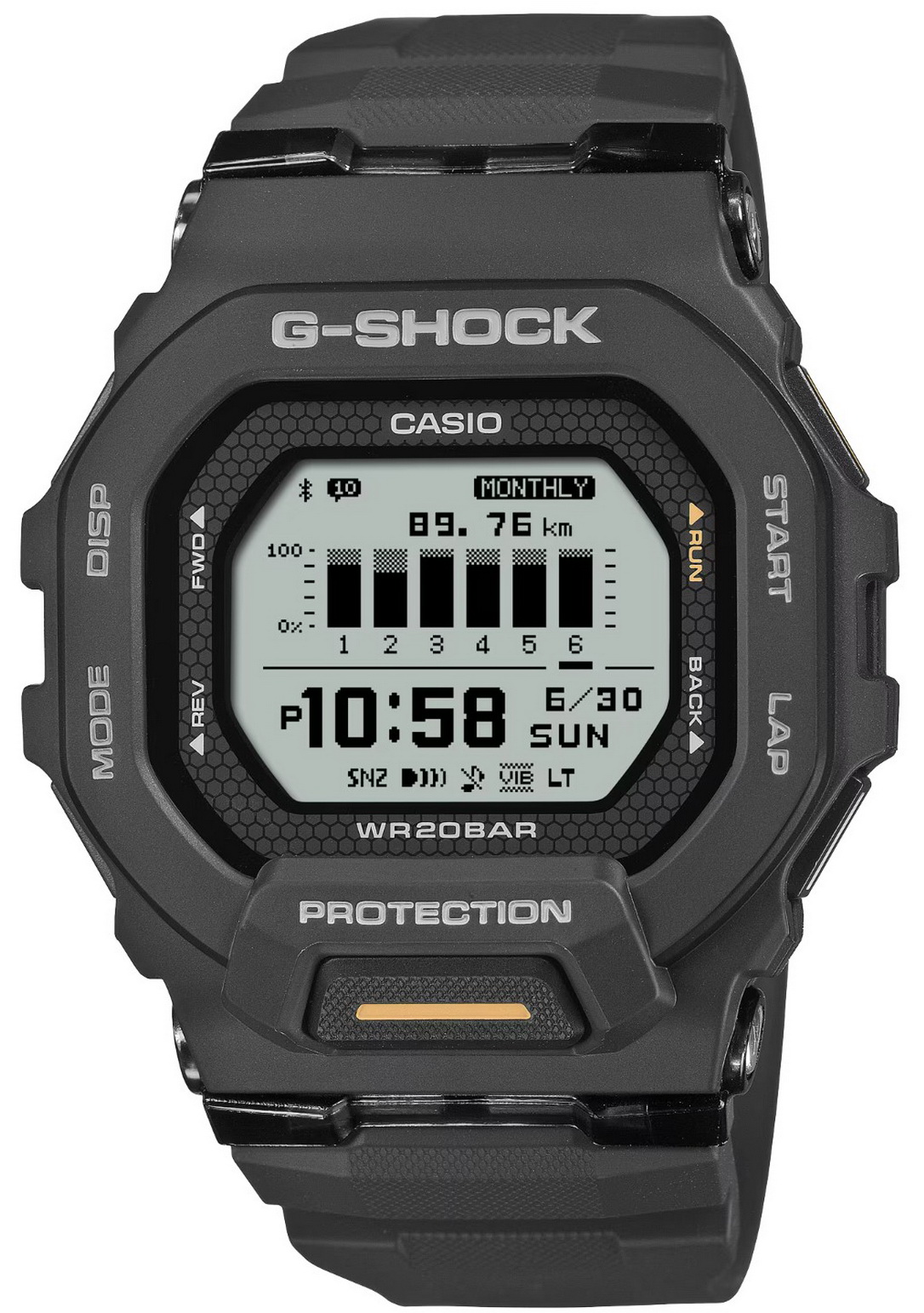 Casio G-Shock GBD200-1A1 Step Tracker Bluetooth Sports Trainer Black Watch