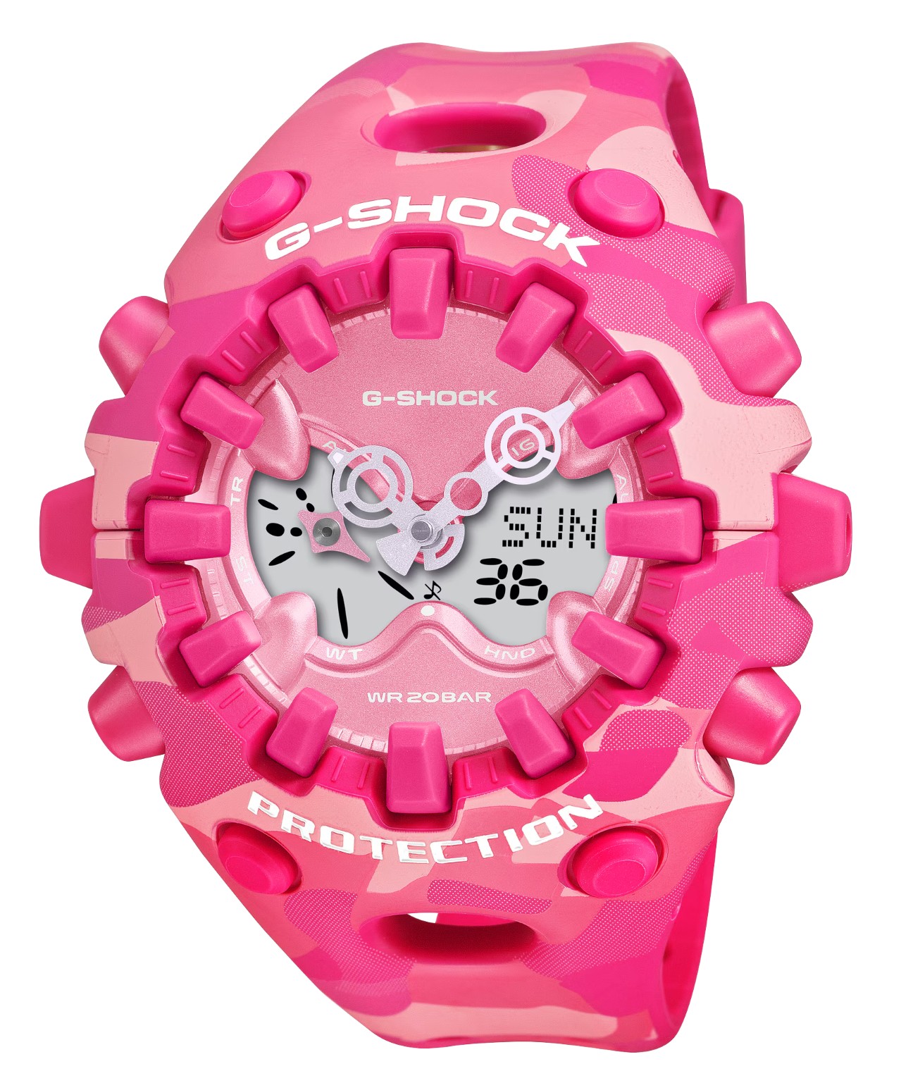 Casio G-Shock GAV01CMG-4A G-Shock Toughness Camouflage Bright Pink Watch