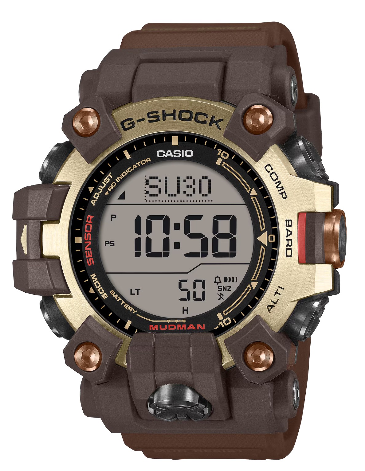 Casio G-Shock GW9500MH-5 MATER OF G Land Mudman Atomic Tough Solar Brown Watch