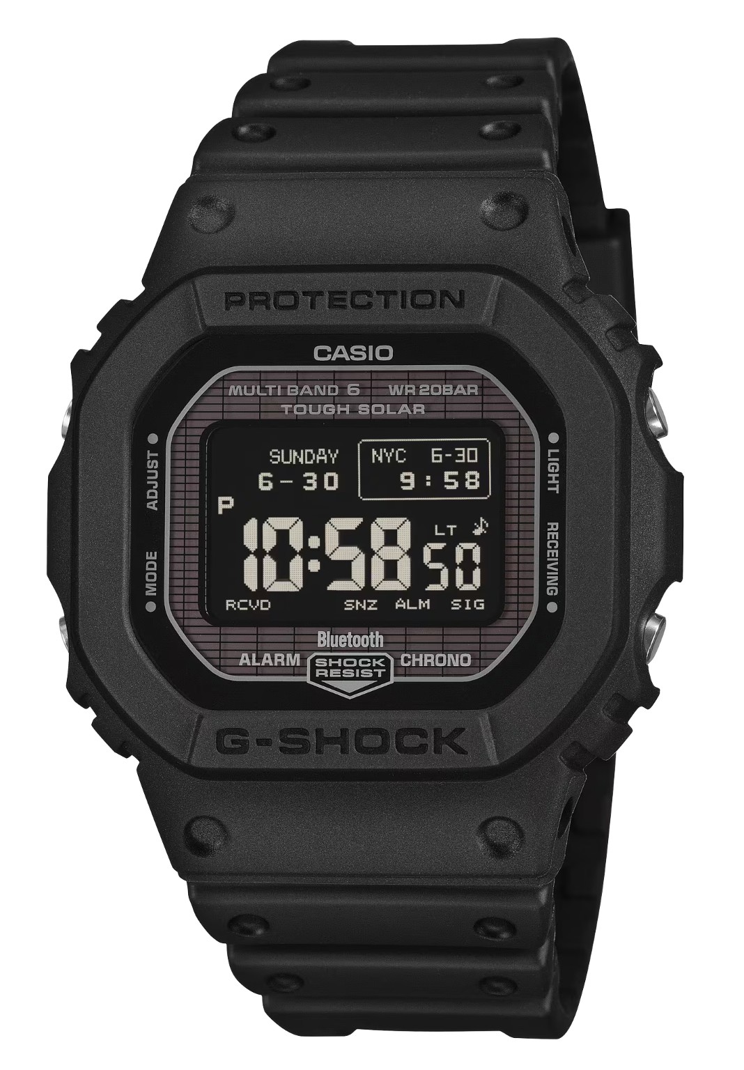 Casio G-Shock GWBX5600-1A1 Tough Solar Powered Bluetooth Multiband 6 Black Watch