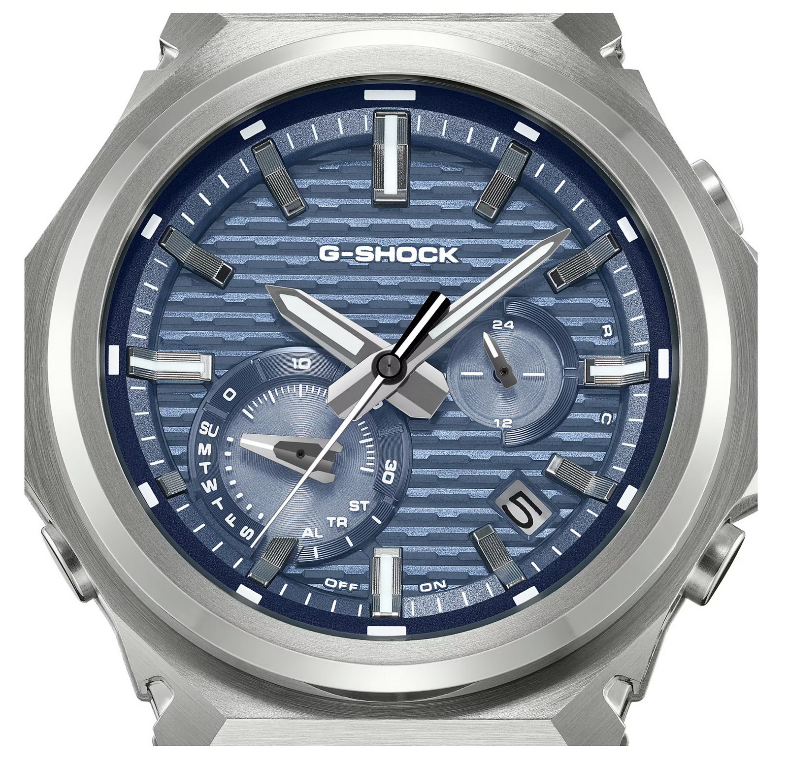 Casio G-Shock GSTB1000-2A G-STEEL Solar Powered Bluetooth Connected Blue Watch - Image 5