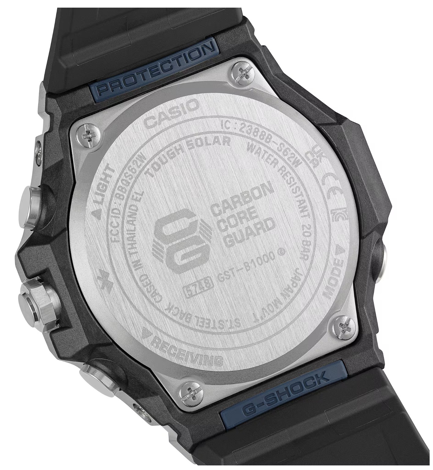 Casio G-Shock GSTB1000-2A G-STEEL Solar Powered Bluetooth Connected Blue Watch - Image 4